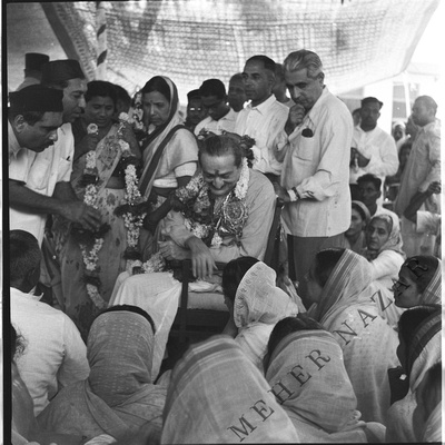 Meher Baba at Sakori 18 March 1957