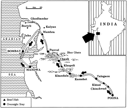 Foot Journey to Bombay, 1922